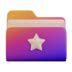 Folder Star Favorite User Interface Gesture Icons