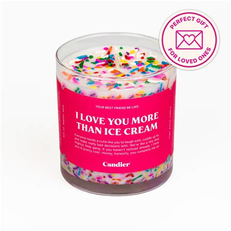 I Love You More Than Ice Cream Candle In 2024 Cream Candles Cake