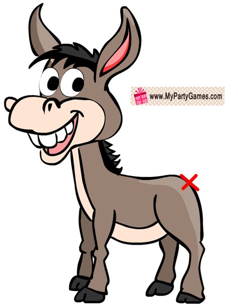 Pin The Tail On Donkey Printable