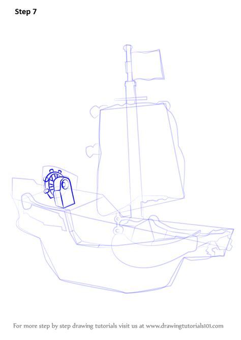 How To Draw A Pirate Ship Other Step By Step