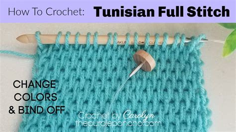 How To Crochet Tunisian Full Stitch YouTube