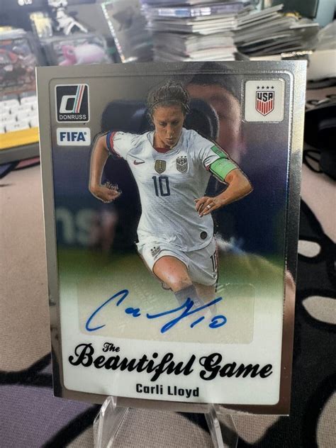 Panini Donruss Soccer The Beautiful Game Auto Carli Lloyd Usa