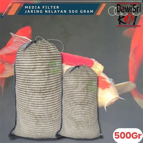 Jual Jaring Nelayan 500G BONUS Kantung Waring Media FIlter Air Kolam