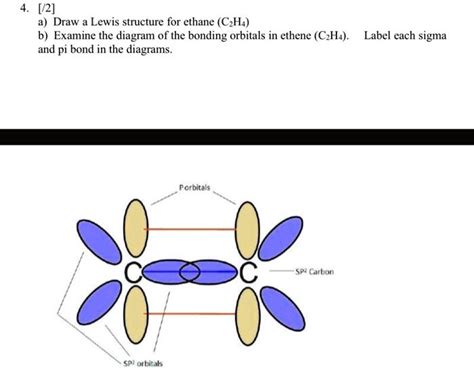 SOLVED: 4. [Ã·2] a) Draw a Lewis structure for ethane (CH4). b) Examine ...