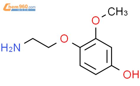 1076198 80 54 2 氨基乙氧基 3 甲氧基苯酚化学式、结构式、分子式、mol、smiles 960化工网