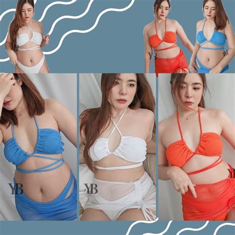 YOURS BIKINI BK เซตชดวายนำทพช ชน บกน เซตชดวายนำพรอมกระโปง Shopee Thailand