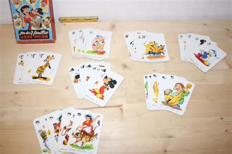 ANCIEN JEU DES 7 familles Mère Picon Disney Donald Pluto Dingo