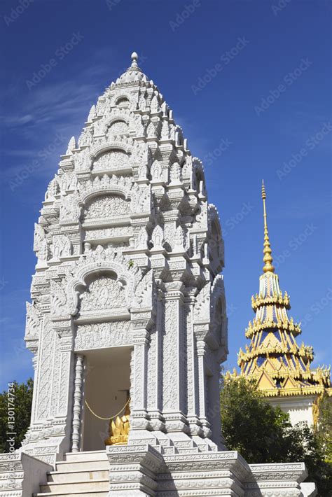 Kantha Bopha Stupa At Silver Pagoda In Royal Palace Phnom Penh