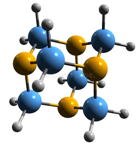 Image 3d De La Formule Squelettique De L hexaméthylèneététramine