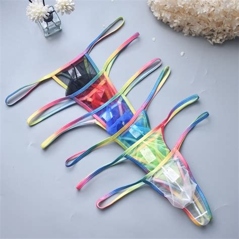 Hommes Sexy Maille String Slips String Sous V Tement Bikini T Poche Arri Re Ebay