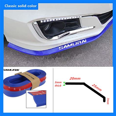 Samurai Rubber Skirt Front Bumper Spoiler Body Kit Wing Atelier Yuwa