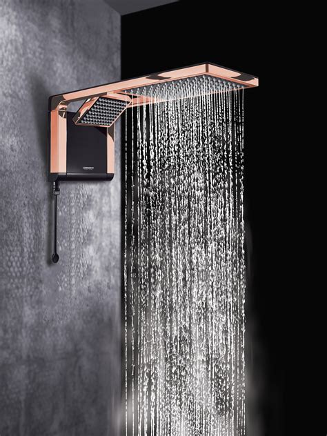 Ducha Acqua Duo Ultra De 127V 5500W Color Negro Rose Gold