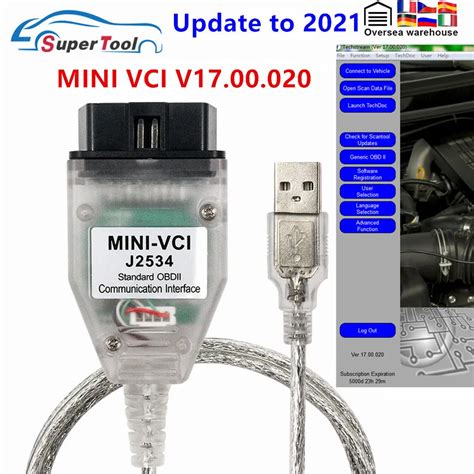 Newly Mini Vci V For Toyota Obd Car Diagnostic Cable Mini Vci