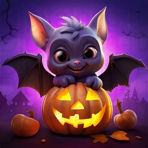 Cute Bat Halloween Png Sublimation Digital Design Download Halloween Jack O Lantern Png Cute ...