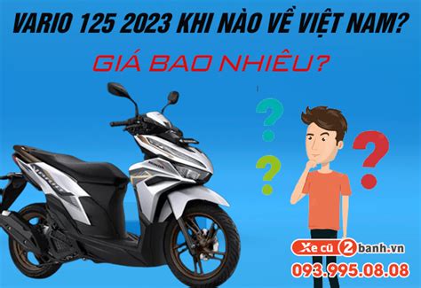 Xe Vario 125 2023 khi nào về Việt Nam Giá bao nhiêu