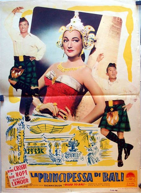 Fotobusta Poster For Road To Bali With Bing Crosby Bob Hope And