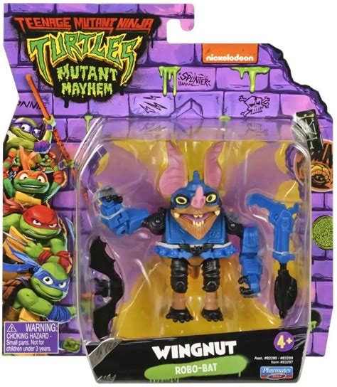 Teenage Mutant Ninja Turtles Mutant Mayhem Wingnut 4 Action Figure Playmates Toywiz