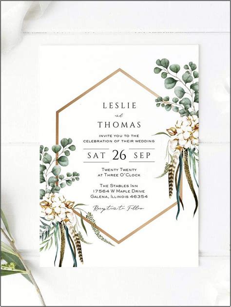 Free Printable Rustic Wedding Invitation Templates For Word Templates