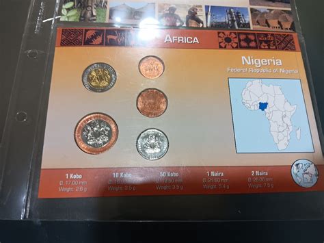 Serie Monete Completa Fior Di Conio Del Mondo Africa Nigeria Ccni