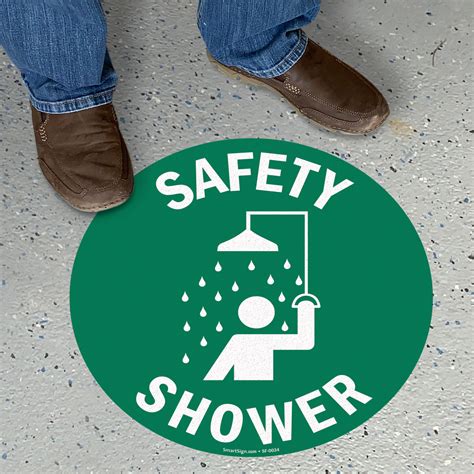 Safety Shower Signs | Emergency Shower Station Signs