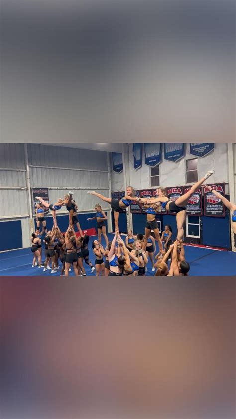 cheer extreme senior elite 2022 worlds sendoff pyramid👑 in 2022 | Cheer ...