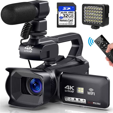 KOMERY-YouTube-Camcorder-4K-Ultra-HD-camera-Camcorders-64MP-Streaming ...