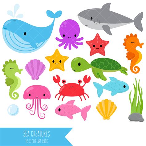 Sea Creatures Clipart Under The Sea Clip Art Whale Shark