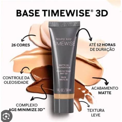 Base Timewise 3D Mary Kay 30 Ml Cor Ivory C100 Shopee Brasil