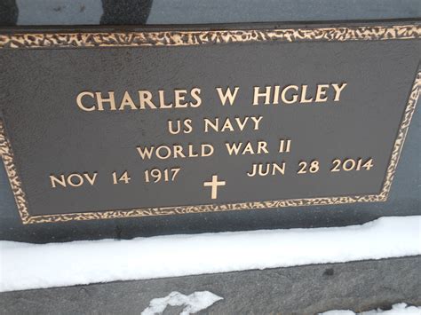 Charles William Higley 1917 2014 Find A Grave Memorial