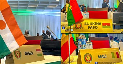 Mali Burkina Faso Nigers Seats At Ecowas Summit Empty As Nations No