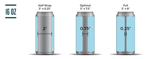 Beer Sizing Dimensions Blue Label Packaging