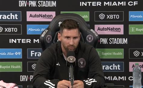 Lionel Messi Estoy Muy Feliz En El Inter Miami