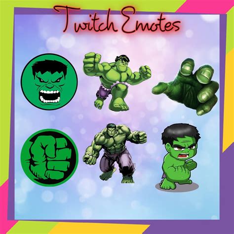 Hulk Emotes Twitch Emotes Cool Emotes Discord Emotes Etsy