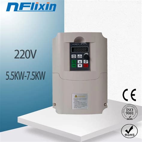 75kw55kw 220v Ac Single Phase Input 3 Phase Output Frequency