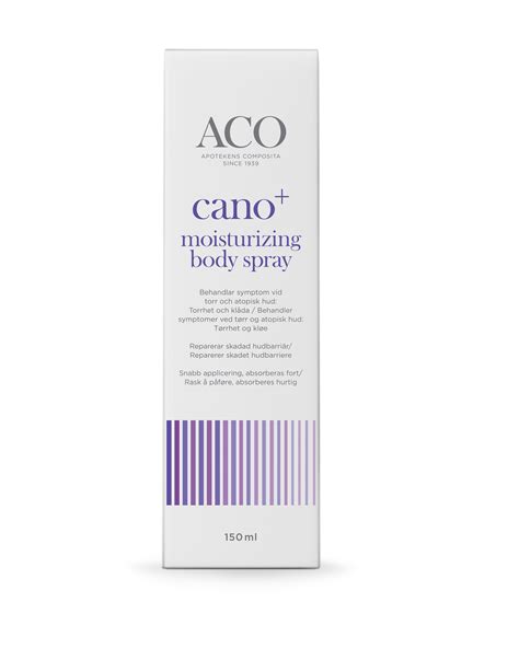 ACO Cano Moisturizing Body Spray 150 Ml Kroppspleie Farmasiet No