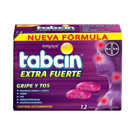 Tabcin Extra Fuerte Gripe Y Tos Gel Caja De Tabletas Kemik Guatemala