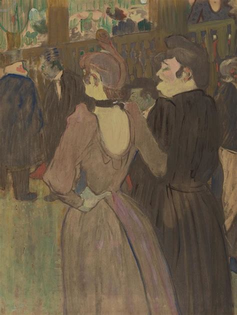 La Goulue And Her Sister c art Drawing by Henri de Toulouse Lautrec ...