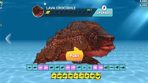 Hungry Shark Evotulion New Lava Lord Snappy Crocodile Fire Body