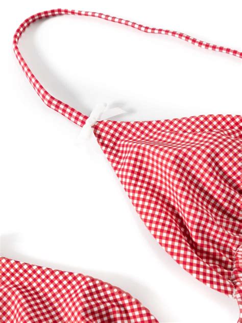 Frankies Bikinis Lumia Gingham Bikini Top Eraldo Us