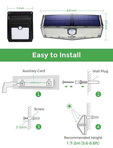 Litom Solar Powered 270 Degree Wide Angle Motion Sensor Lights Review Solar Panel America