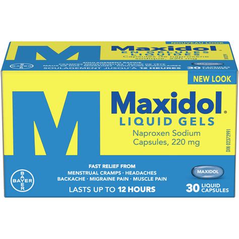 Maxidol Maxidol Liquid Gels, Fast Relief of Pain Such as Menstrual ...