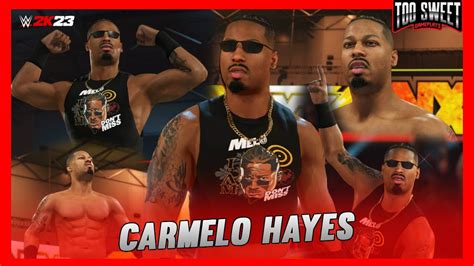 WWE 2K23 Carmelo Hayes UPDATED ATTIRE Entrance Top Moves Signatures