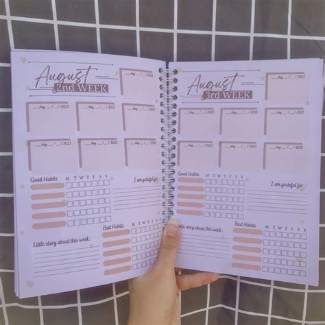 Jual Journal Planner Jurnal Notebook Schedule Book Agenda Buku