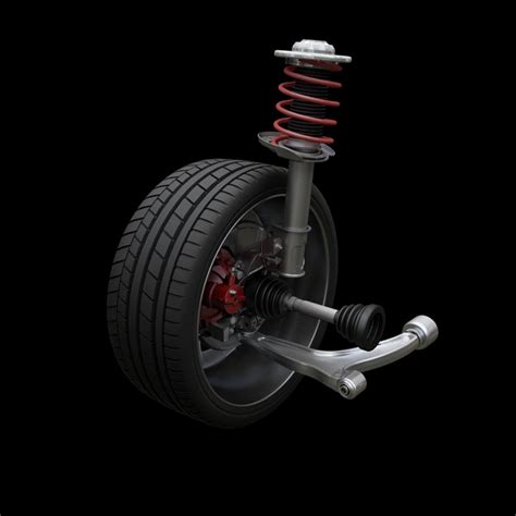 Mcpherson Suspension 3d Model