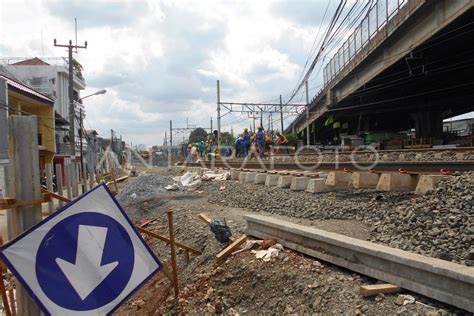 Pembangunan Jalur Ganda Manggarai Cikarang Antara Foto