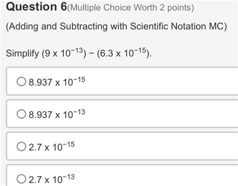 Solved Question 6 Multiple Choice Worth 2 Points Adding And