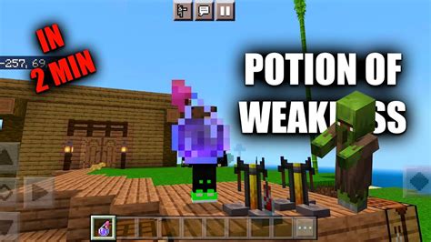 How To Make Splash Potion Of Weakness Weakness Potion In Minecraft