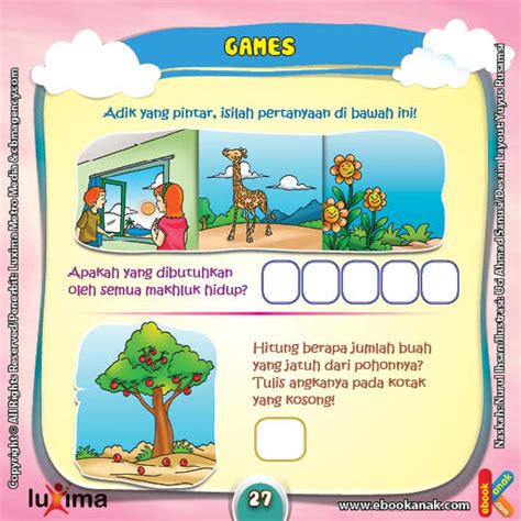 Lembar Aktivitas Paud Tk Mengenal Udara Dan Angin Ebook Anak