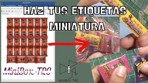 Haz Tus Propias Etiquetas Miniatura Minibox Trc Youtube