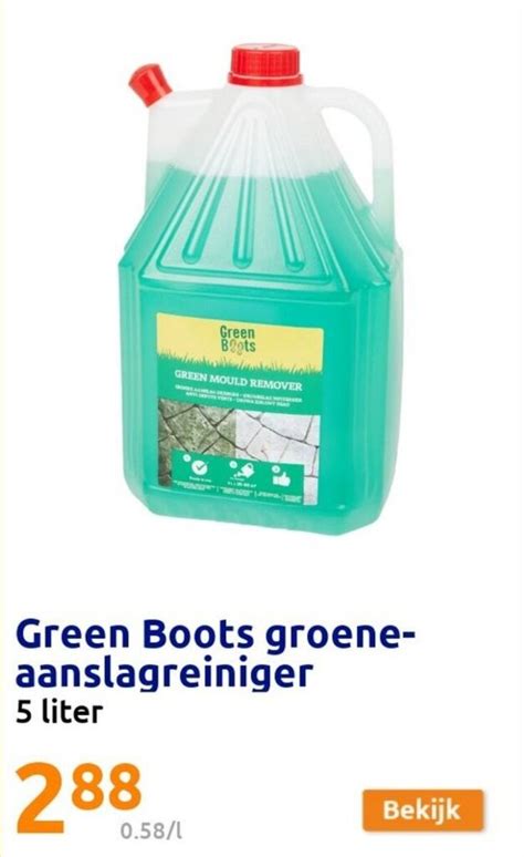 Green Boots Groene Aanslagreiniger Liter Promotie Bij Action